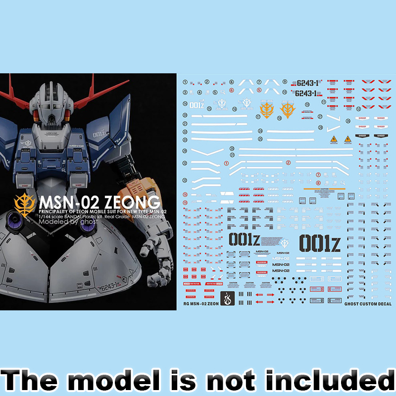Model Kit Hobby - ملصقات نماذج لـ RG 1/144 MSN-02