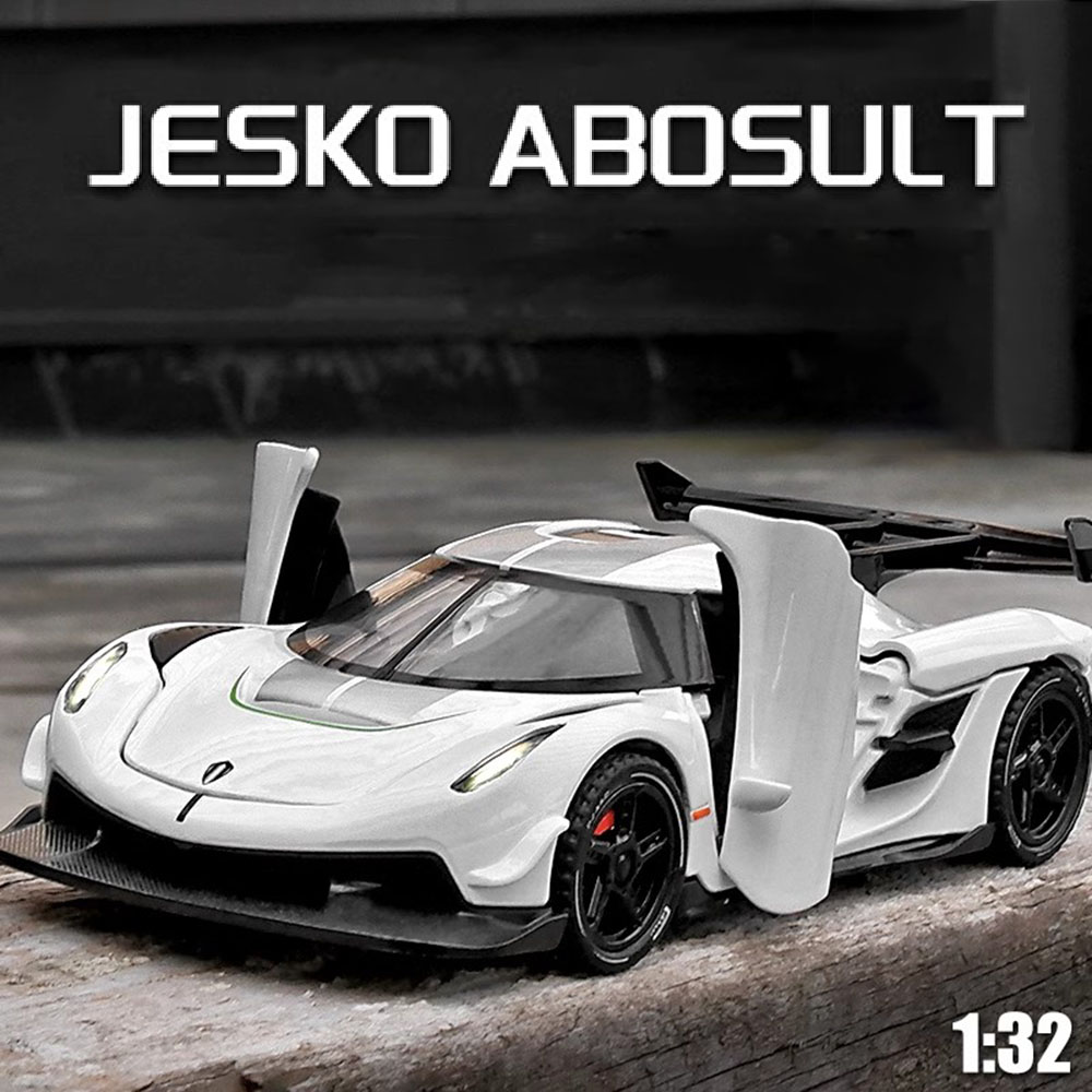 Model Kit Ferrari - مقياس 1:32 KNSG Jesko سيارة لعبة
