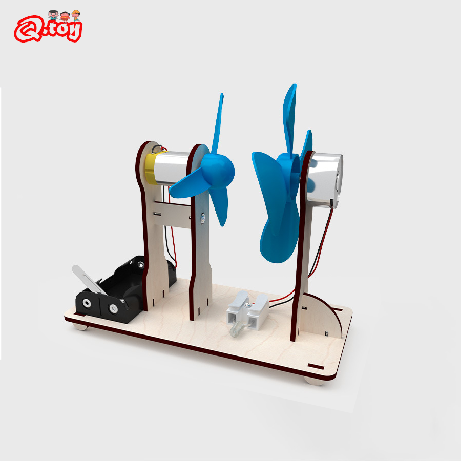 Model Kit China - DIY الرياح مدفوعة مولد نموذج الجذعية