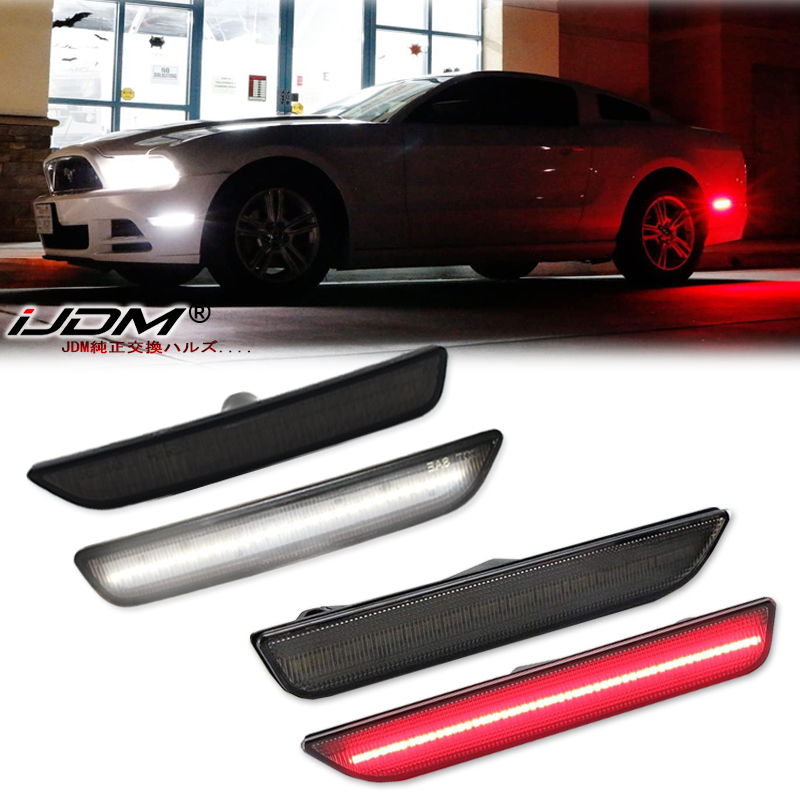 Model Kit Led - 2 قطعة المصد الخلفي للسيارة الجانب