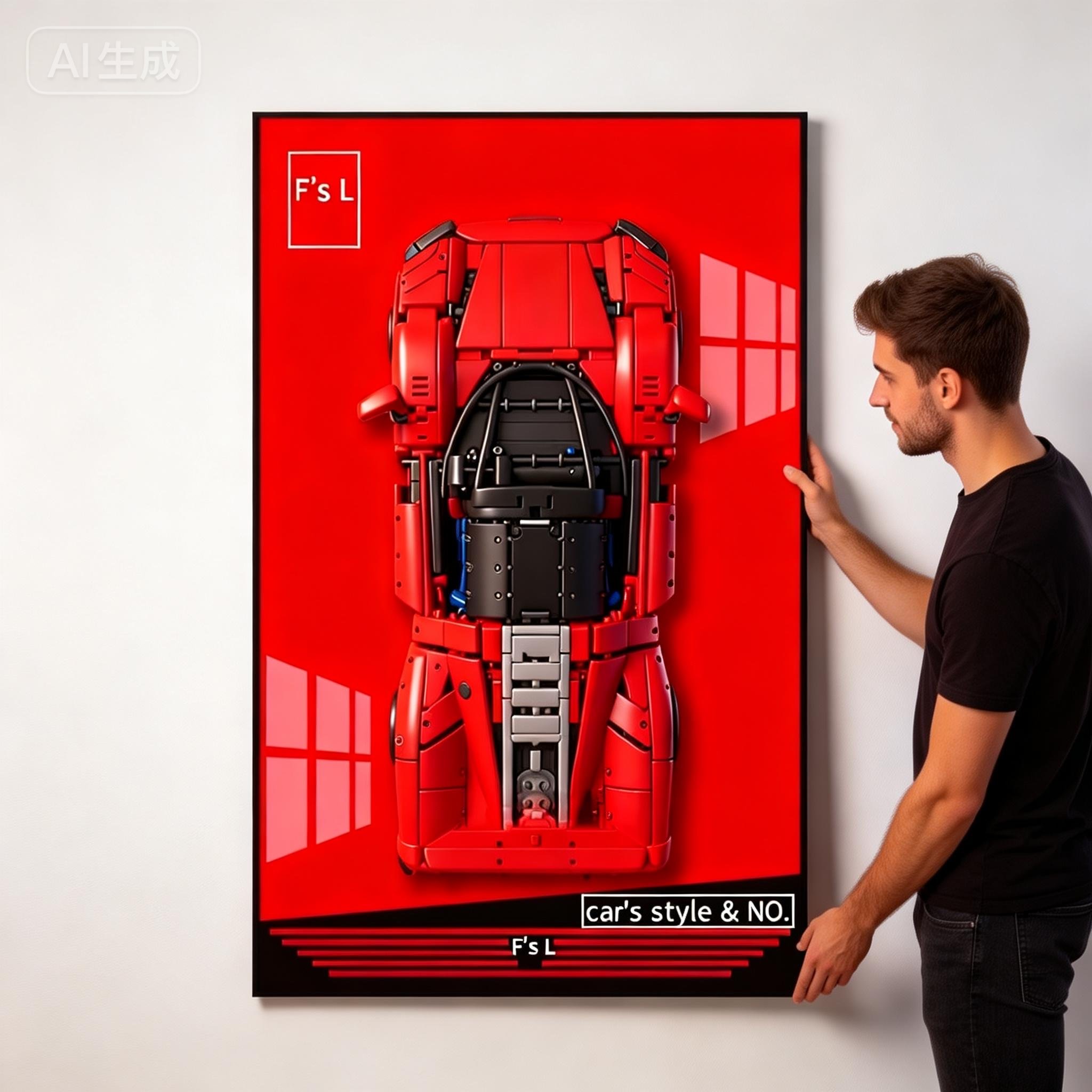 Model Kit Ferrari - إطار عرض جديد للصور مناسب لطراز