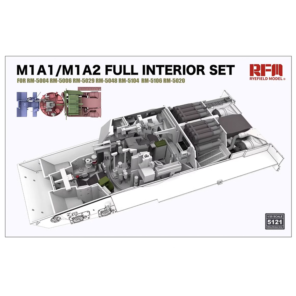 Model Kit Hobby - مجموعة نموذج دبابة أبرامز M1A1 M1A2