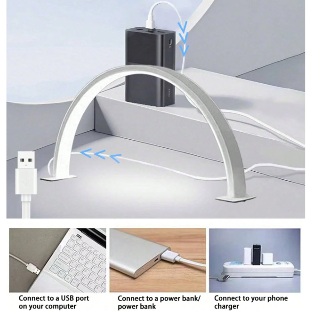 Model Kit Led - مصباح أظافر 40/66 سم، إضاءة LED