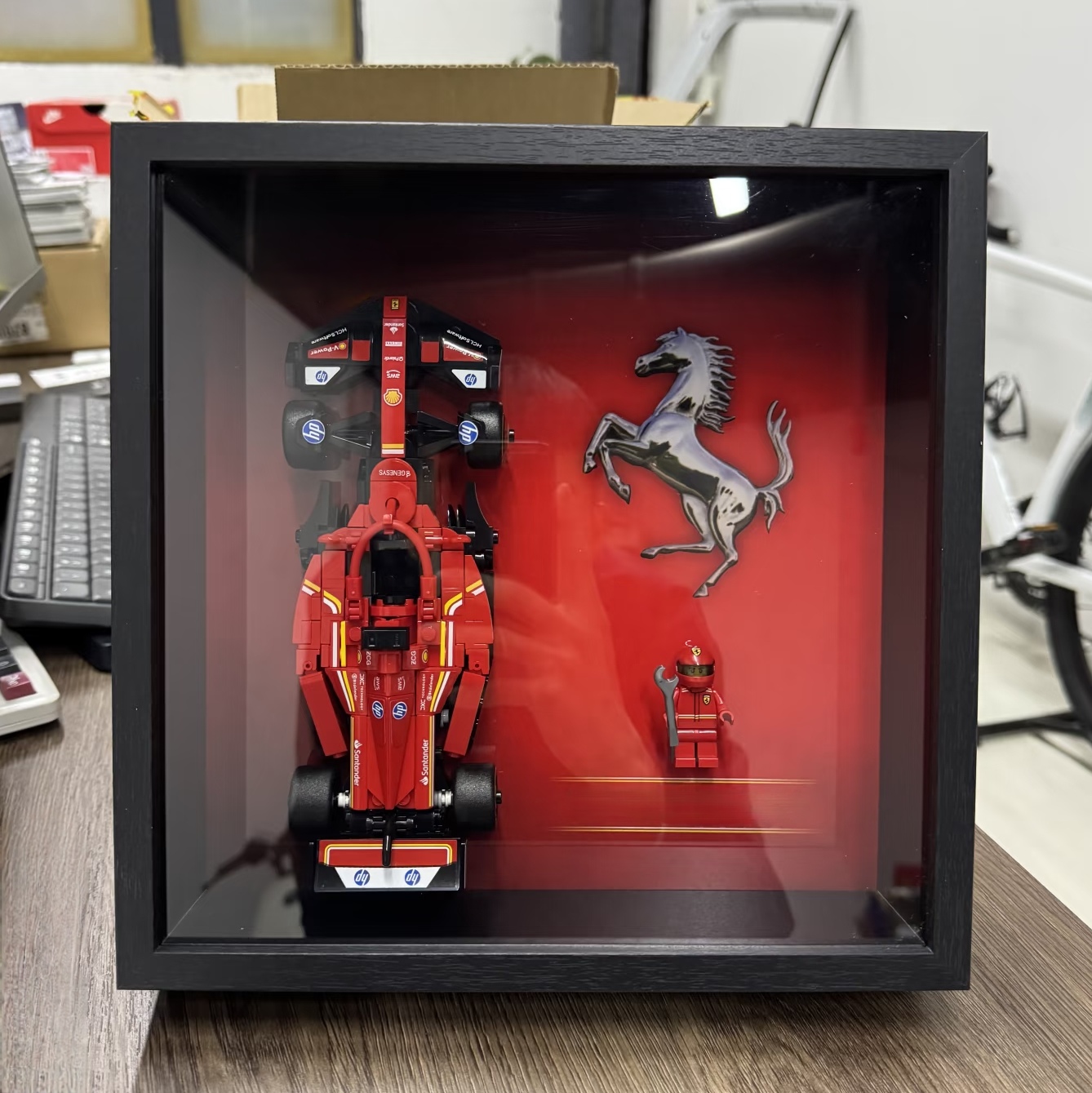 Model Kit Ferrari - لوحة عرض جدارية مناسبة لمجموعة بناء