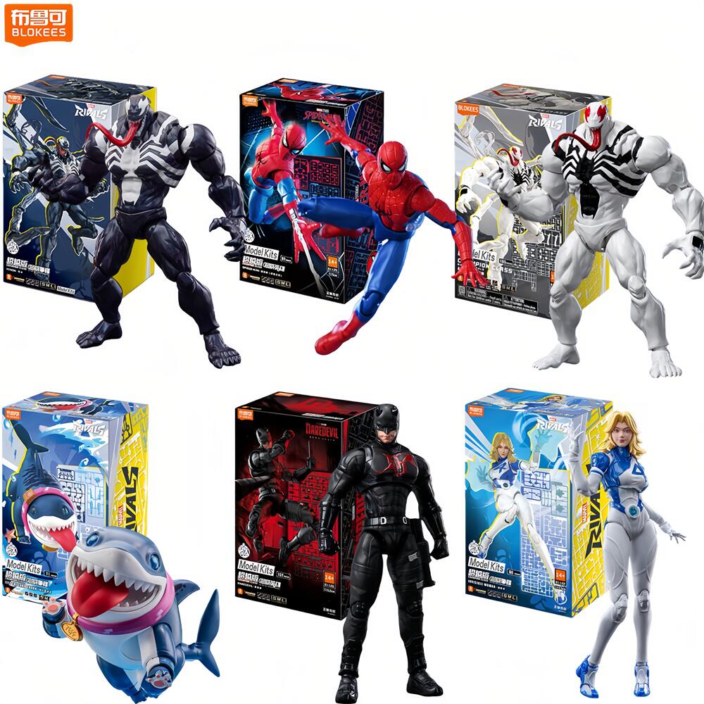 Model Kit Brands - دمية شخصية سبايدر مان أنتي-فينوم وديرديفيل