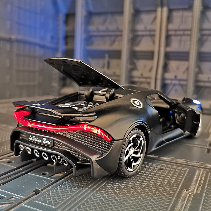 Model Kit Lamborghini - 1:32 بوجاتي Lavoiturenoire سبيكة سيارة رياضية