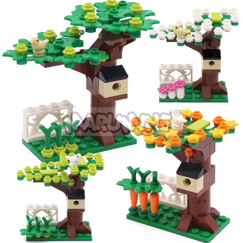 Model Kit Lego - MARUMINE جزيئات صغيرة MOC الطوب شجرة