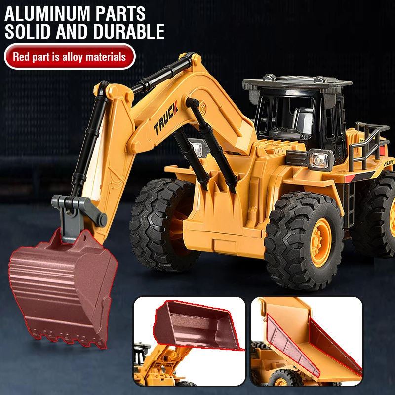 2.4G سبيكة التحكم عن بعد حفارة - مراجعة Model Kit Excavator وسعره