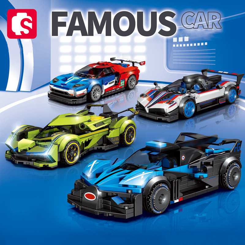 SEMBO سيارة رياضية اللبنات MOC - مراجعة Model Kit Lamborghini وسعره