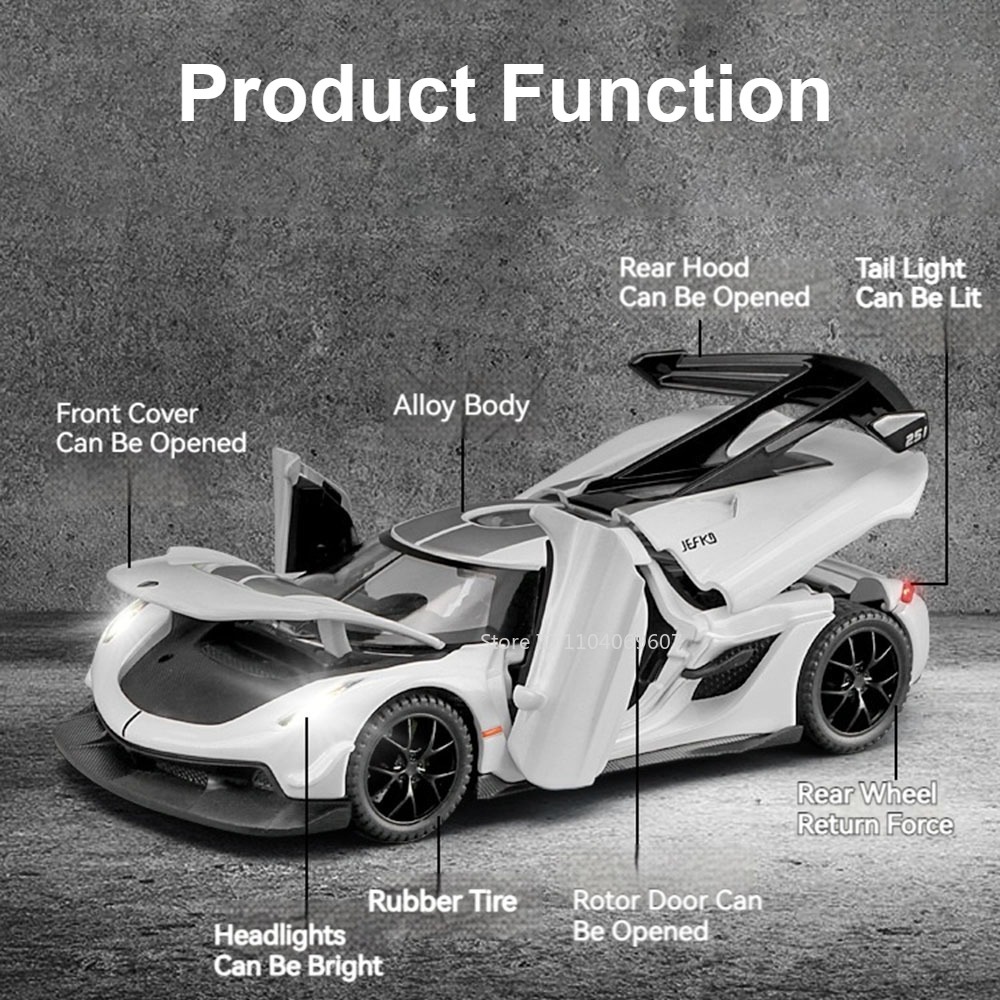 مقياس 1:32 KNSG Jesko سيارة لع - مراجعة Model Kit Ferrari وسعره