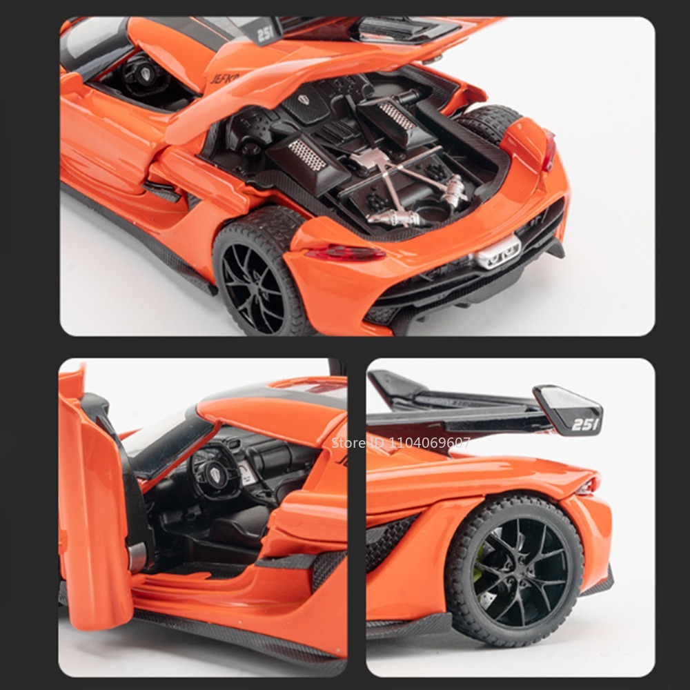 مقياس 1:32 KNSG Jesko سيارة لع - مراجعة Model Kit Ferrari وسعره
