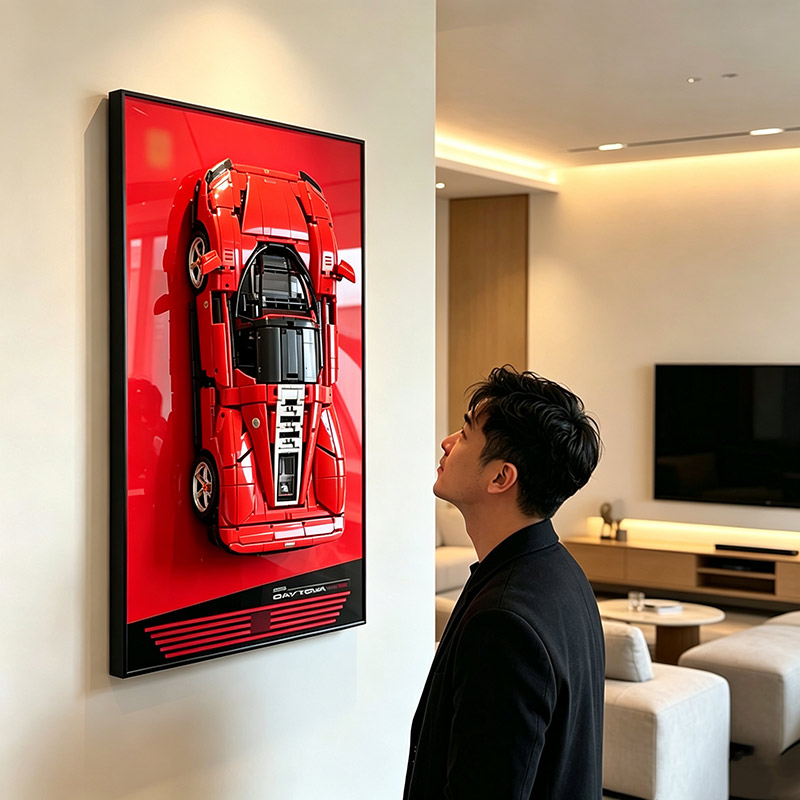 رف عرض خلفي مثبت على الحائط مت - مراجعة Model Kit Ferrari وسعره
