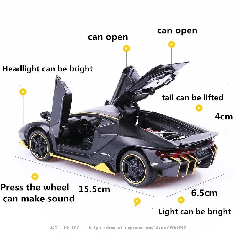 1:32 LP770 750 سبيكة سيارة ريا - مراجعة Model Kit Lamborghini وسعره