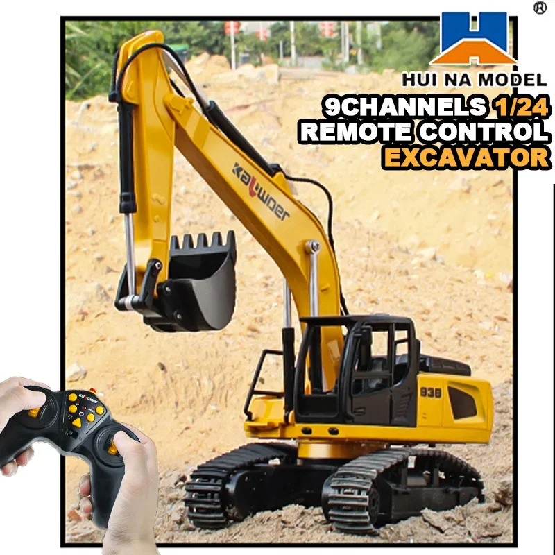 Huina Rc حفارة 1/24 9Ch التحكم - مراجعة Model Kit Excavator وسعره