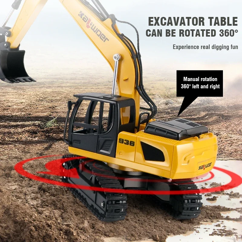 Huina Rc حفارة 1/24 9Ch التحكم - مراجعة Model Kit Excavator وسعره