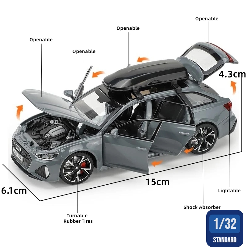 1/32 أودي RS6 لعبة سيارات مصغر - مراجعة Model Kit Ferrari وسعره