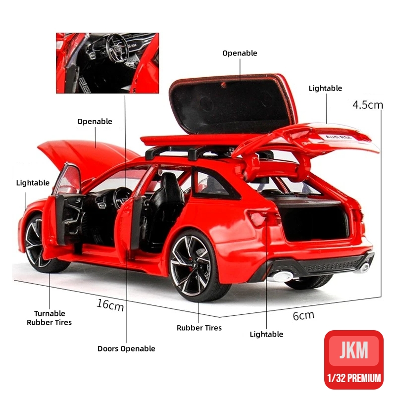 1/32 أودي RS6 لعبة سيارات مصغر - مراجعة Model Kit Ferrari وسعره