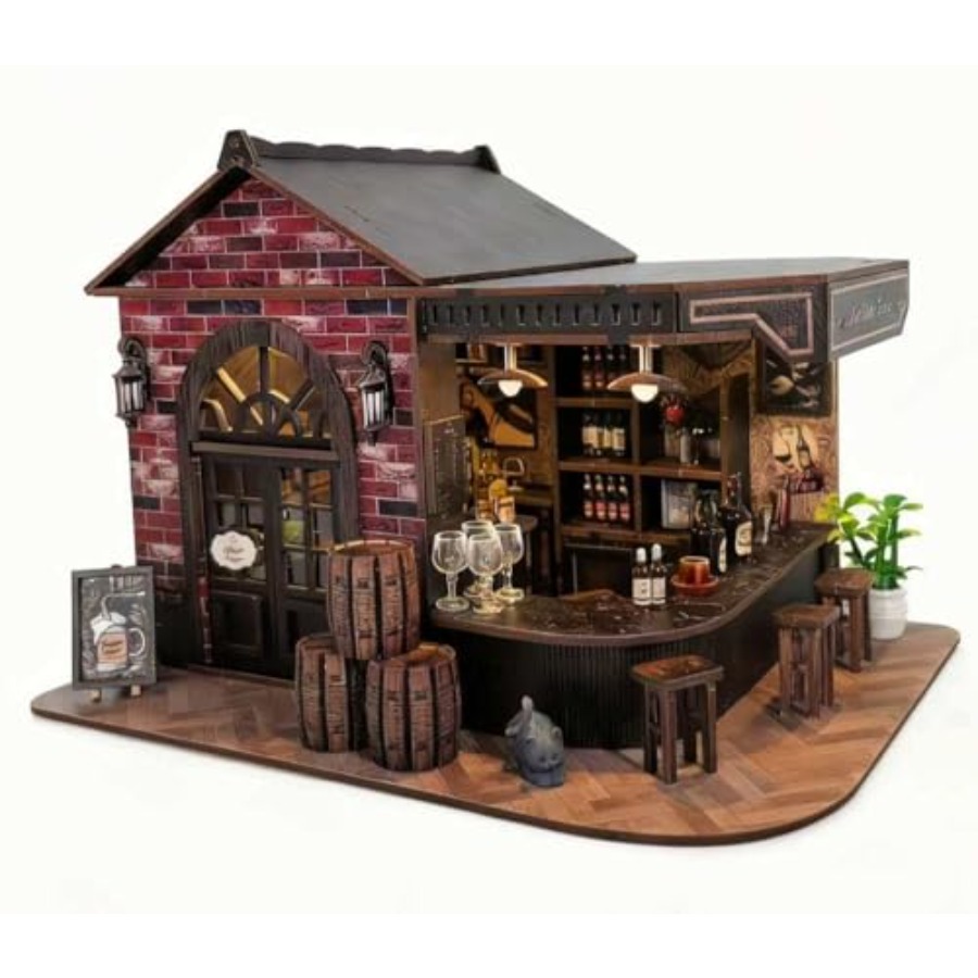 طقم بوك نوك، بيت دمى خشبي مصغر - مراجعة Model Kit Led وسعره