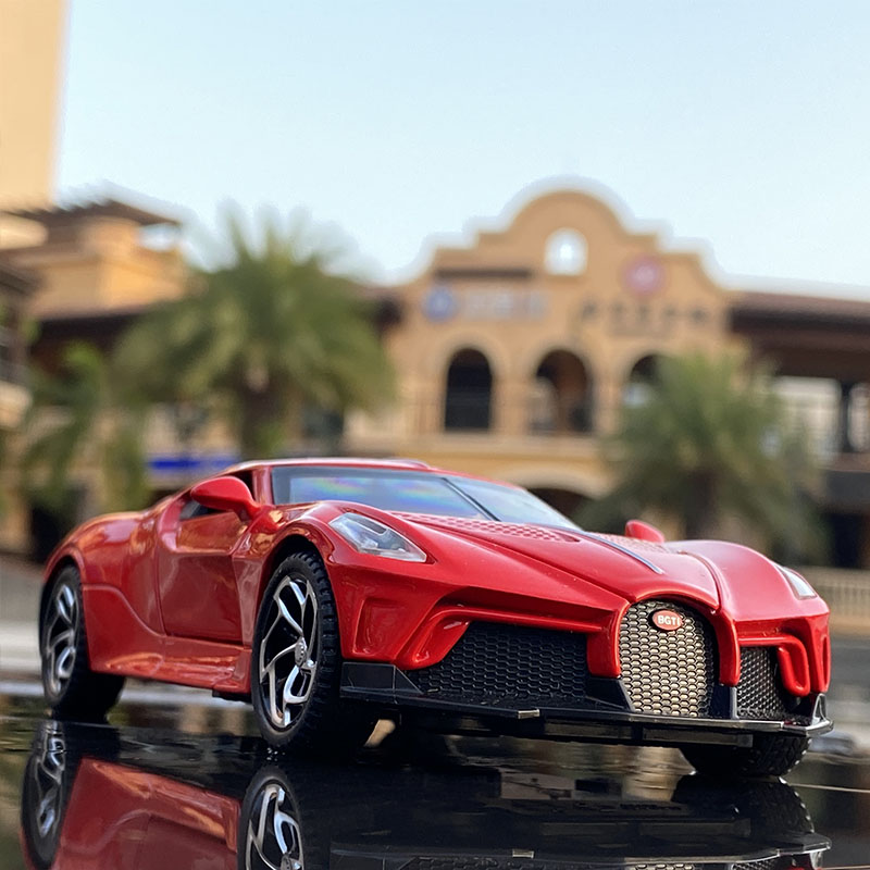 1:32 بوجاتي Lavoiturenoire سبي - مراجعة Model Kit Lamborghini وسعره