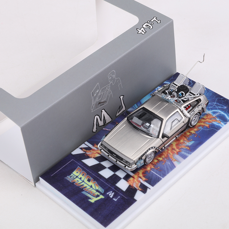 MJ 1:64 DeLorean DMC I II III  - مراجعة Model Kit Ferrari وسعره